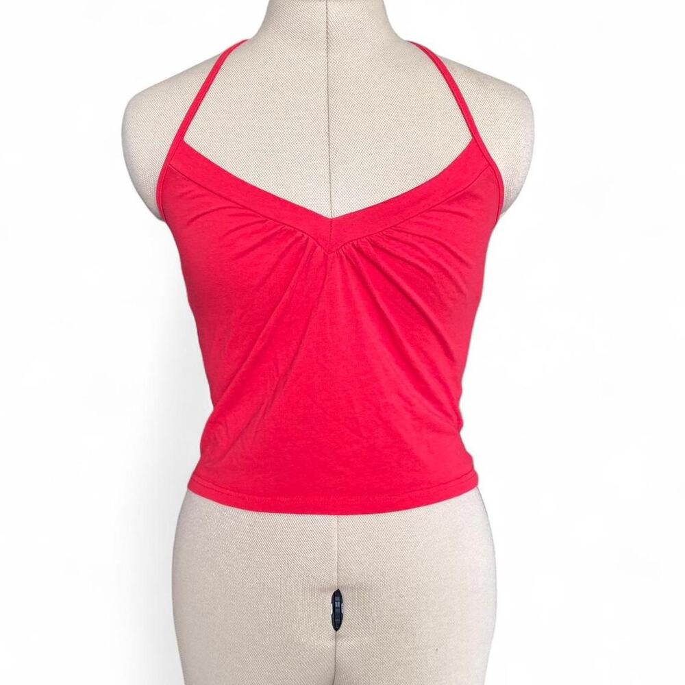 Women's red Shein halter top, size S